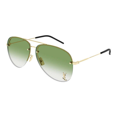 Saint Laurent Occhiali da Sole SL 11 M Classic 010 Oro/Verde Donna 2
