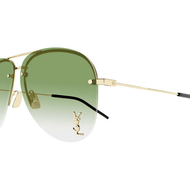 Saint Laurent Occhiali da Sole SL 11 M Classic 010 Oro/Verde Donna 3