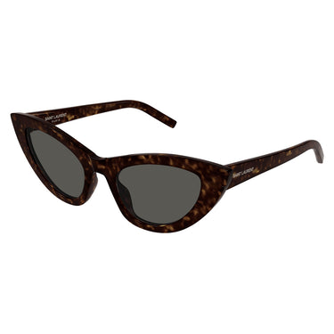 Saint Laurent Okulary Przeciwsłoneczne SL 213 LILY 016 Havana/Grigio Damskie 1