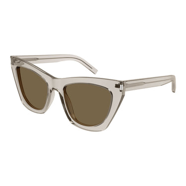 Saint Laurent Lunettes de Soleil SL 214 KATE 032 New Wave Beige/Marron Femme 2