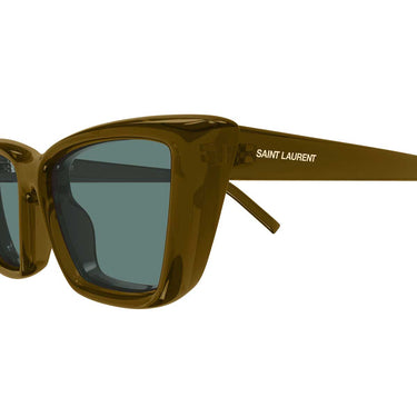 Saint Laurent Occhiali da Sole SL 276 MICA PLUMP 003 Marrone/Verde Donna 3