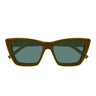 Saint Laurent Occhiali da Sole SL 276 MICA PLUMP 003 Marrone/Verde Donna