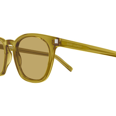 Saint Laurent Lunettes de Soleil SL 28 053 Vert/Marron Unisexe 2