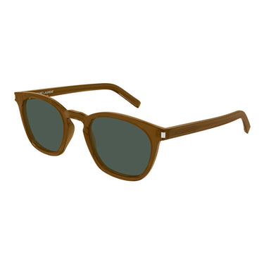 Saint Laurent Occhiali da Sole SL 28 057 Marrone/Verde Unisex 1