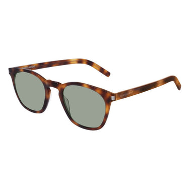 Saint Laurent Occhiali da Sole SL 28 SLIM 002 Havana-Verde Unisex 1