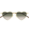 Saint Laurent Okulary Przeciwsłoneczne SL 301 LOULOU 011 Lou Lou Złoto/Zielony Gradient Unisex