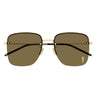Saint Laurent Sonnenbrille SL 312 M 014 Gold/Dunkelbraun Damen