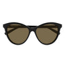 Saint Laurent Occhiali da Sole SL 456 009 Nero/Marrone Donna