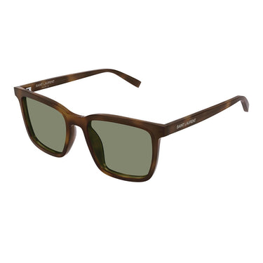 Saint Laurent Occhiali da Sole SL 500 009 Marrone/Verde Uomo 1