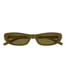 Saint Laurent Occhiali da Sole SL 557 SHADE 006 Verde Fango/Marrone Donna