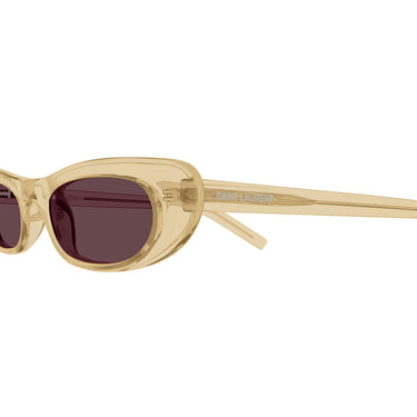 Saint Laurent Lunettes de Soleil SL 557 SHADE 007 Jaune/Violet Femme 2