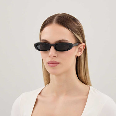 Saint Laurent Occhiali da Sole SL 557 SHADE PLUMP 001 Nero/Nero Donna 4