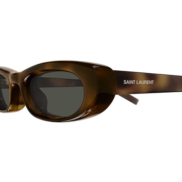Saint Laurent Occhiali da Sole SL 557 SHADE PLUMP 002 Marrone/Grigio Donna 3