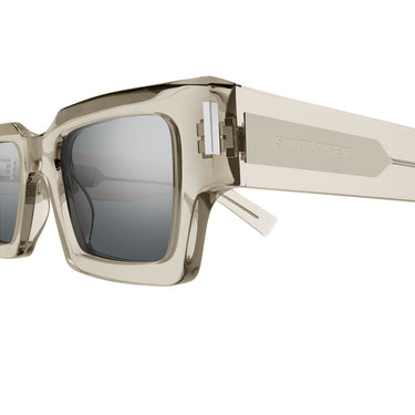 Saint Laurent Occhiali da Sole SL 572 003 Beige/Argento Unisex