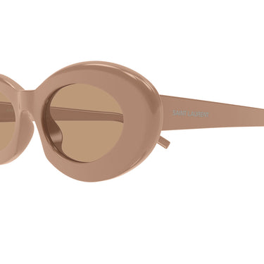 Saint Laurent Occhiali da Sole SL 594 010 Marrone/Marrone Donna 3