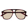 Saint Laurent Sonnenbrille SL 596 DUNE 003 Havana/Braun Sfumato Damen