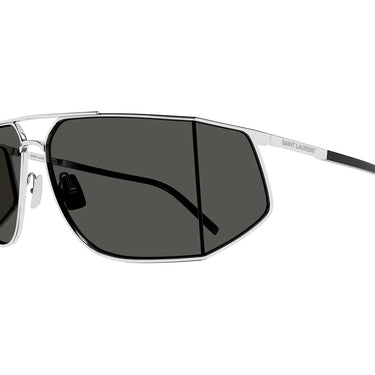 Saint Laurent Occhiali da Sole SL 750 002 Argento/Grigio Uomo 3