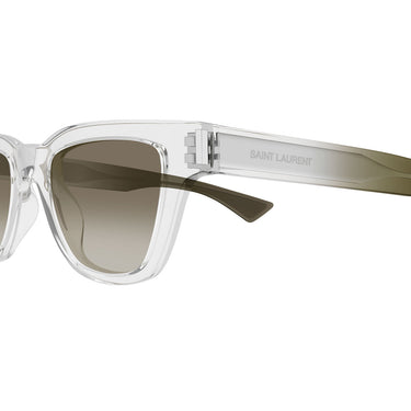 Saint Laurent Occhiali da Sole SL 789 JACQUES 004 Trasparente/Marrone Uomo 3