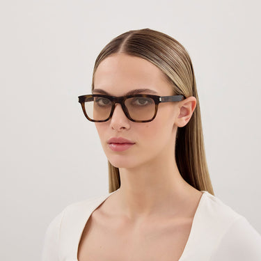 Saint Laurent Occhiali da Sole SL 819 008 Marrone Giallo Donna 4