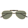 Saint Laurent Occhiali da Sole SL 864 003 Oro Marrone Verde Unisex