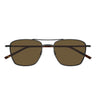 Saint Laurent Occhiali da Sole SL 866 004 Rutenio Marrone Marrone Unisex