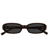 Saint Laurent Occhiali da Sole SL 872 ERIN 003 Marrone Scuro Grigio Scuro Donna 