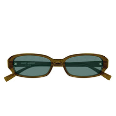 Saint Laurent Occhiali da Sole SL 872 ERIN 007 Marrone/Verde Donna