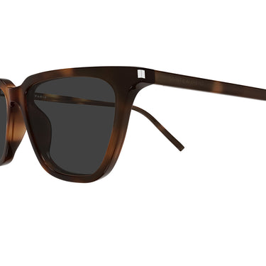Saint Laurent Occhiali da Sole SL 889 SULPICE THIN 003 Marrone Chiaro Grigio Donna 3