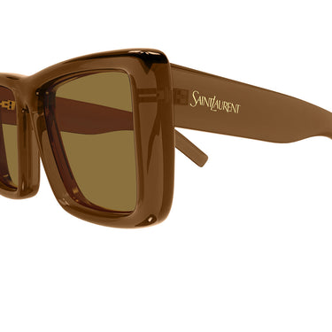 Saint Laurent Occhiali da Sole SL 900 HOWL 007 Marrone Trasparente Marrone Donna 3