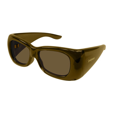 Saint Laurent Occhiali da Sole SL 901 HOWL 004 Marrone/Marrone Unisex 1
