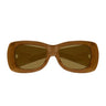 Saint Laurent Occhiali da Sole SL 901 HOWL 007 Marrone Trasparente/Marrone Unisex