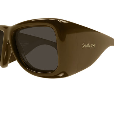 Saint Laurent Occhiali da Sole SL 902 HOWL 006 Marrone Marrone Scuro Unisex 3