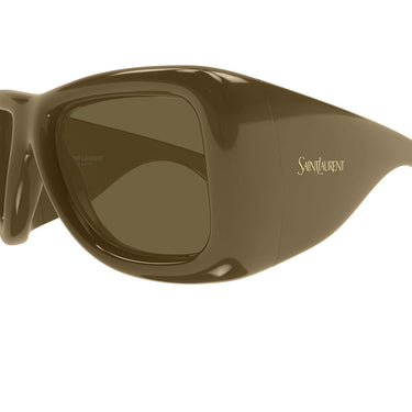 Saint Laurent Occhiali da Sole SL 902 HOWL 009 Marrone Fango Marrone Unisex 3