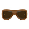 Saint Laurent Occhiali da Sole SL 902 HOWL 017 Marrone Trasparente Marrone Scuro Unisex
