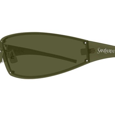 Saint Laurent Occhiali da Sole SL 963 006 Argento Verde/Verde Uomo 3