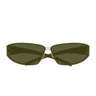Saint Laurent Occhiali da Sole SL 963 006 Argento Verde/Verde Uomo