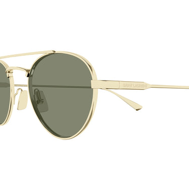 Saint Laurent Occhiali da Sole SL 97 004 Oro/Verde Unisex 2