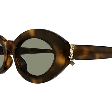Saint Laurent Okulary Przeciwsłoneczne SL M136 002 Havana-Zielone Damskie 2
