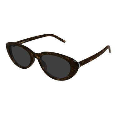 Saint Laurent Occhiali da Sole SL M154 002 Marrone Scuro Grigio Donna 2