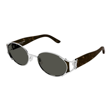 Saint Laurent Occhiali da Sole SL M919 002 Marrone Argento/Nero Donna 1