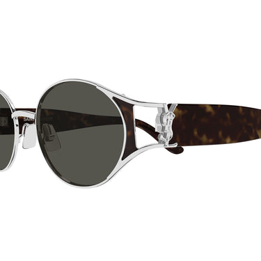Saint Laurent Occhiali da Sole SL M919 002 Marrone Argento/Nero Donna 3