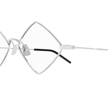 Saint Laurent Eyeglasses SL 302 LISA OPT 002 New Wave Silver/Transparent Unisex 3