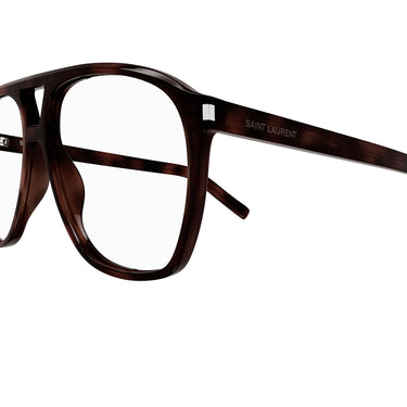 Saint Laurent Eyeglasses SL 596 DUNE OPT 003 Brown/Transparent Women 3