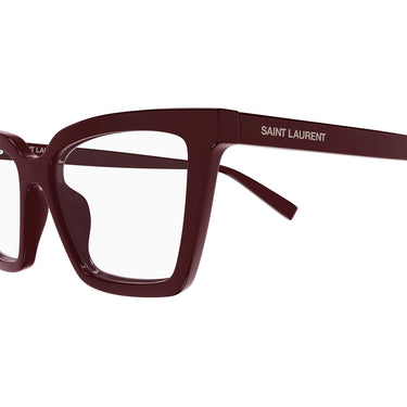 Saint Laurent Occhiali da Vista SL 912 003 Burgundy/Trasparente Donna 3