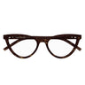 Saint Laurent Eyeglasses SL M138 002 Brown/Transparent Women