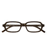 Saint Laurent Occhiali da Vista SL M180 002 Marrone Scuro/Trasparente Uomo