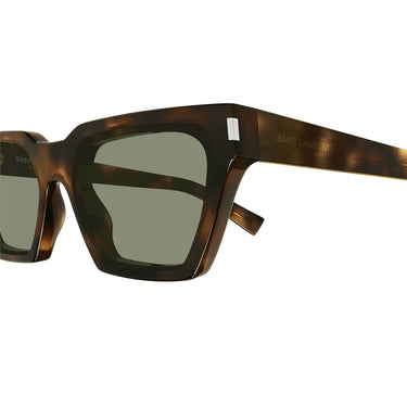 Saint Laurent Occhiali da Sole SL 633 Calista 003 Marrone/Verde Unisex