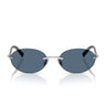 Tiffany & Co. Sunglasses TF3104D 600180 Silver Dark Blue Woman