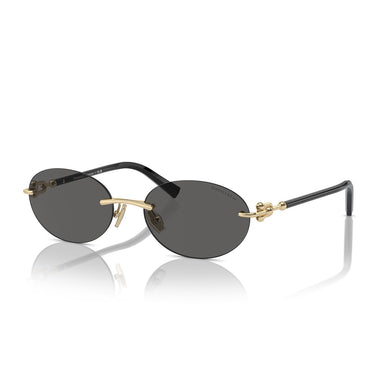 Tiffany & Co. Sunglasses TF3104D 6216S4 Pale Gold Dark Gray Women 2