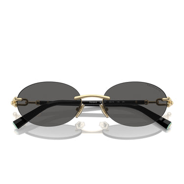 Tiffany & Co. Sunglasses TF3104D 6216S4 Pale Gold Dark Gray Women 5